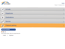 Tablet Screenshot of news.airport-weeze.com